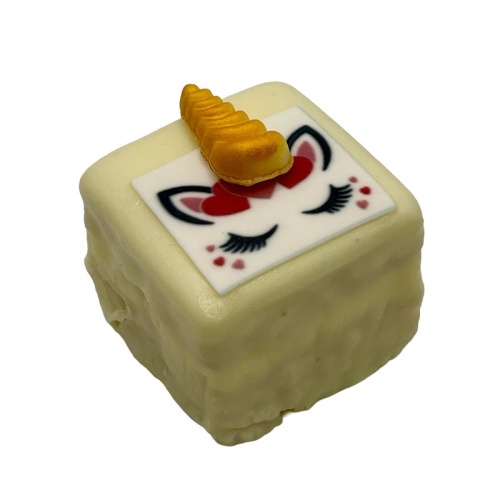 Unicorn soiree, vierkant (wit)