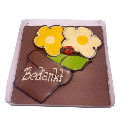 Chocolade bloempot melk (bedankt)