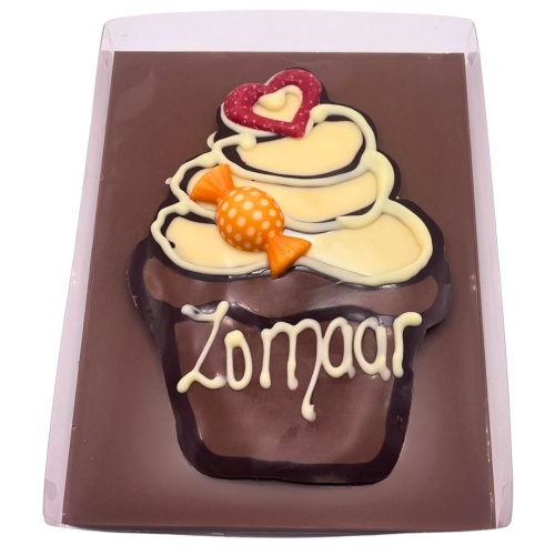 Chocolade cupcake melk (zomaar)