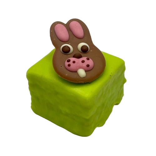 Paas haas soiree, vierkant (groen)