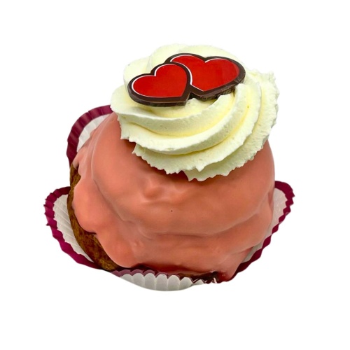 Valentijn soes met Zwitserse room