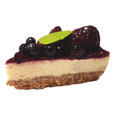 Cheesecake punt met bosvruchten