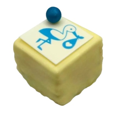 Geboorte soiree jongen, vierkant