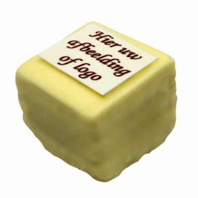Vierkant wit soiree met logo