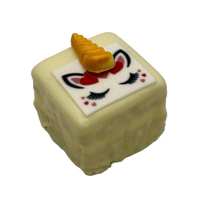 Unicorn soiree, vierkant (wit)