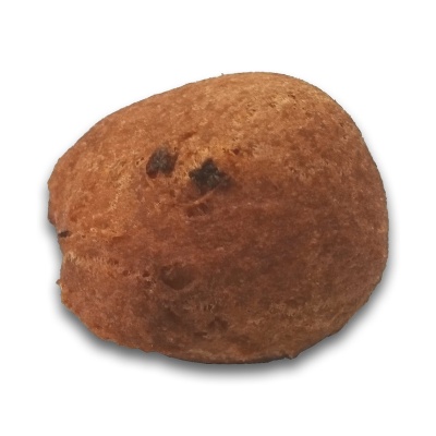 Blinde oliebol met stukjes appel