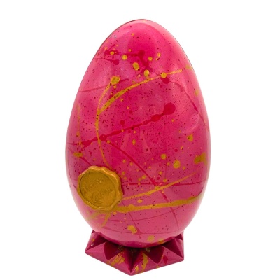 Chocolade Paasei Roze/Goud (melk)