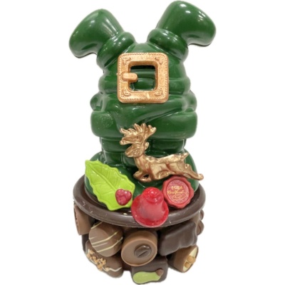 Chocolade kerstman met gesp en bonbons